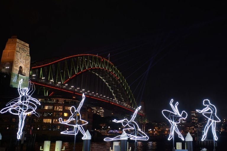 Vivid Sydney 2019. Angelo Bonello, Ballerina. Photo credit Destination NSW