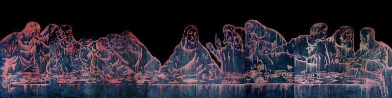 Wang Guangyi, The Last Supper (New Religion), 2011. Courtesy the Artist & Fondazione Stelline, Milano