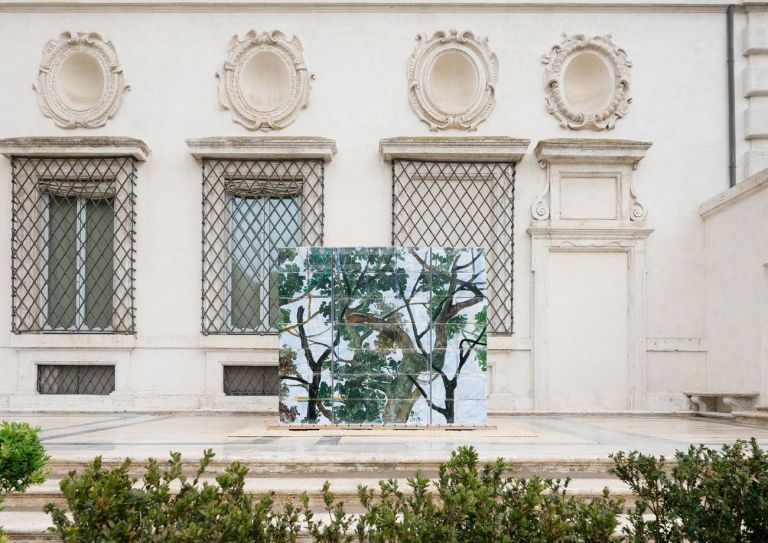 Zhang Enli. Bird Cage, a temporary shelter. Installation view at Galleria Borghese, Roma 2019