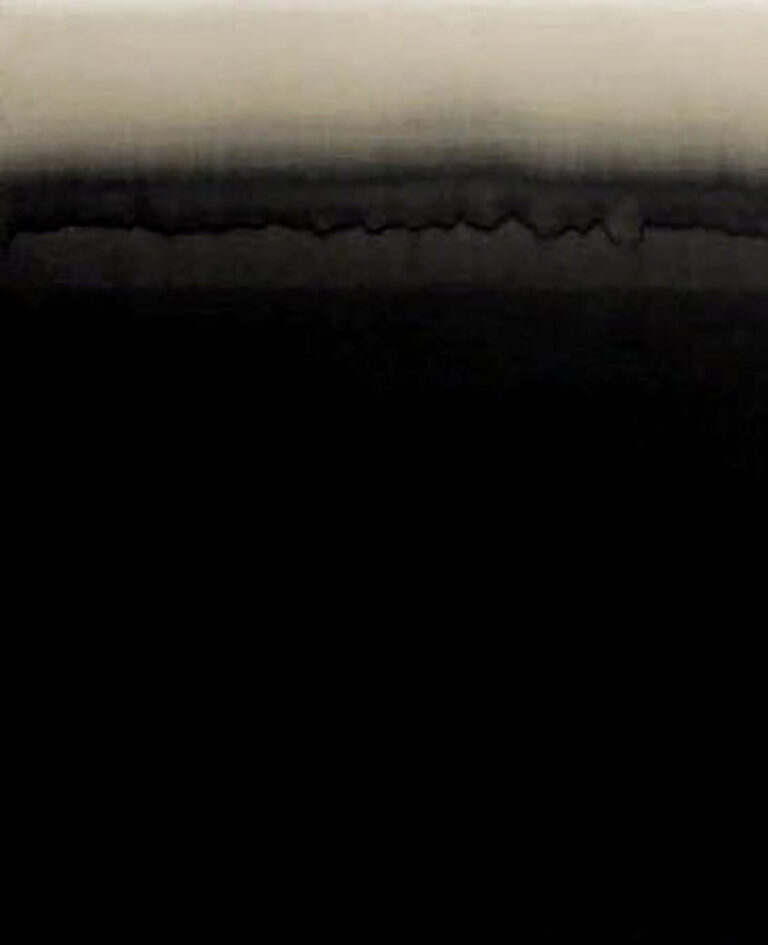 black noise, olio combusto su carta, 2017, 45X65