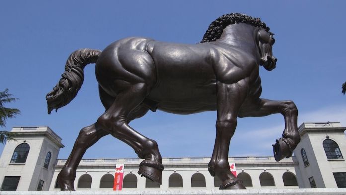 Leonardo da Vinci, monumento equestre