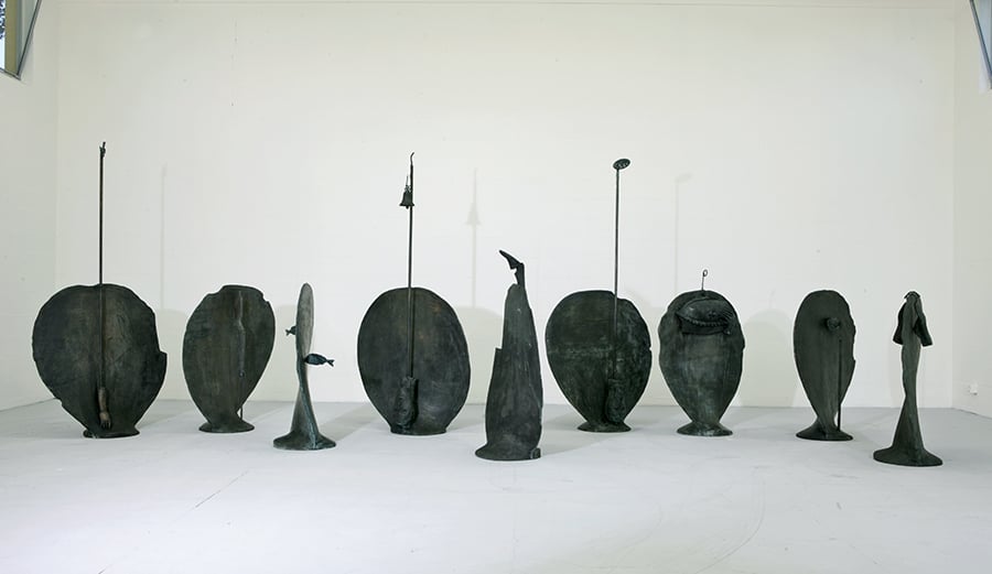 Mimmo Paladino, Vento d'acqua, bronzo, 2005
