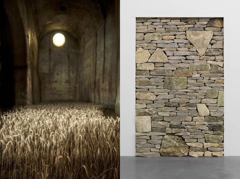 A sinistra, Gian Maria Tosatti; a destra, Jannis Kounellis