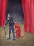 Agnese Guido, He sings as if the devil were squeezing his balls, 2018, tempera su carta, 31x24 cm