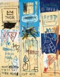 Jean-Michel Basquiat Charles the First, 1982 Acrylic and oil stick on canvas, three panels, 198.1 x 165.1 cm Estate of Jean-Michel Basquiat O Estate of Jean-Michel Basquiat. Licensed by Artestar, New York