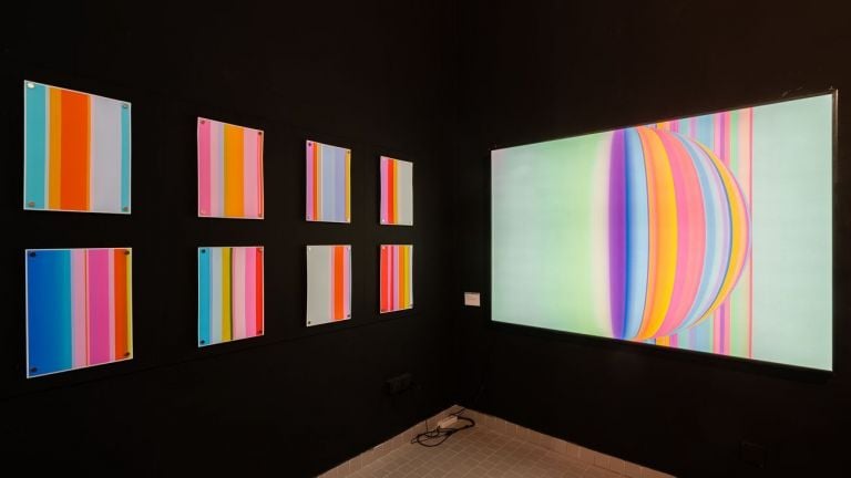 Cate Woodruff. Installation view at Fondazione Bartoli Felter, Cagliari 2019. Photo G. Marturana