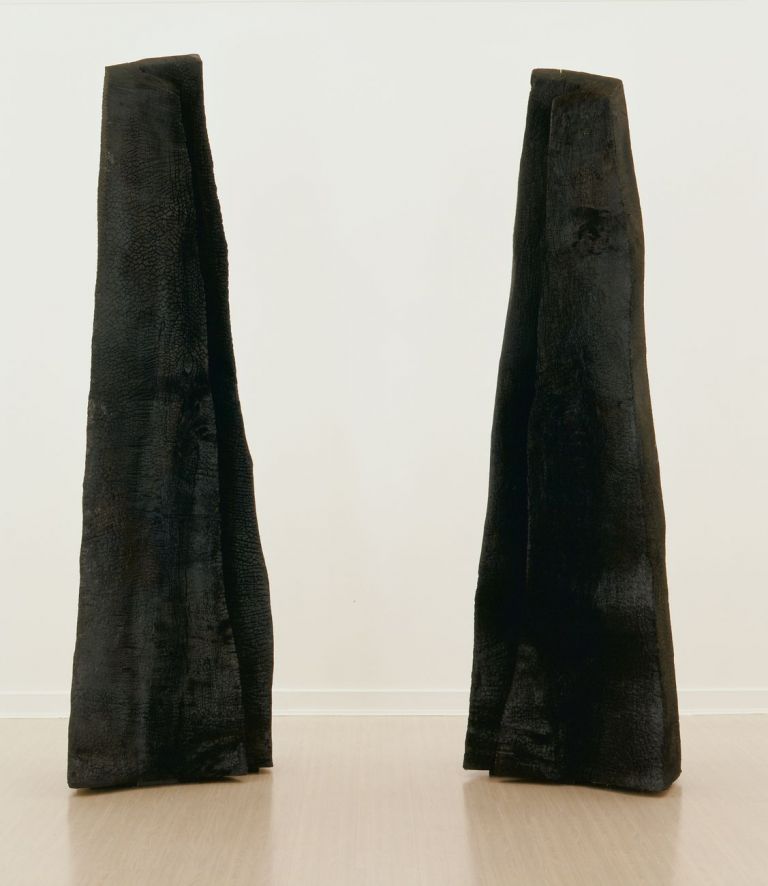 David Nash, Three Charred Crosses, 2000