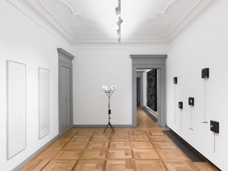 David Reimondo. Il muscolo del pensiero è il cervello. Installation view at Mazzoleni, Torino 2019. Photo Alessandro Zambianchi. Courtesy Mazzoleni, London Torino