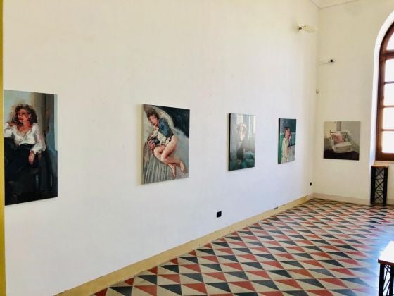 Evita Andujar. Camera picta. Installation view at Museo Pietro Cavoti, Galatina 2019