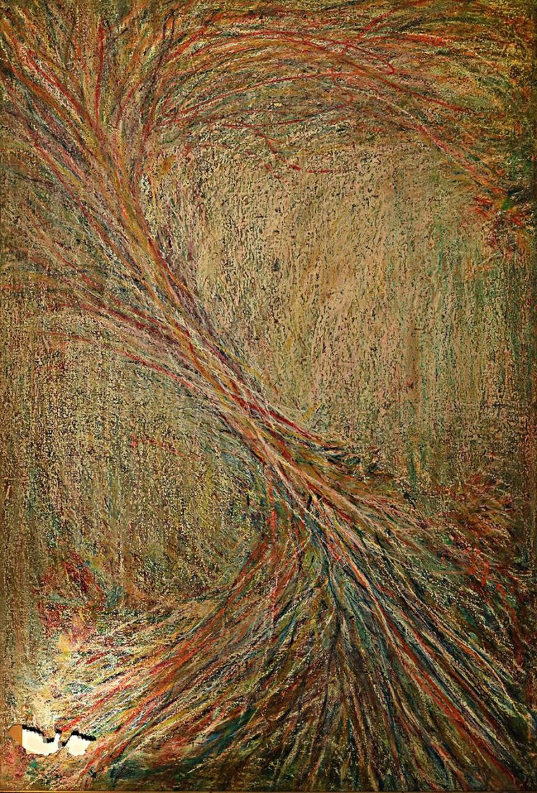 Giancarlo Limoni, Torsione, 1989, olio su tela