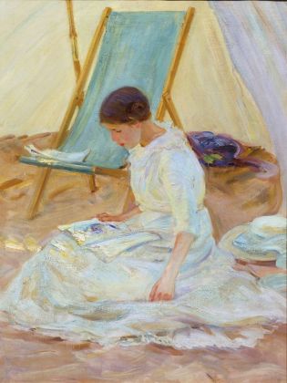 Helen McNicoll, In the tent, 1914 © Private collection, Toronto. Photo Thomas Moore