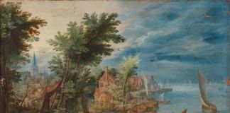 Jan Brueghel il Giovane, Paesaggio fluviale, 1660 ca.
