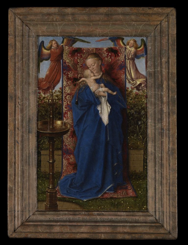 Jan van Eyck, The Madonna at the Fountain, 1439, Royal Museum of Fine Arts, Antwerp © lukasweb.be Art in Flanders vzw. Photo Hugo Maertens