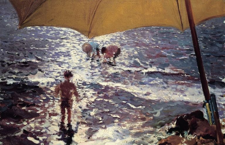 Joaquín Sorolla, Pomeriggio sulla spiaggia di Valencia, 1904. Arango Collection © Archivo fotográfico BPS