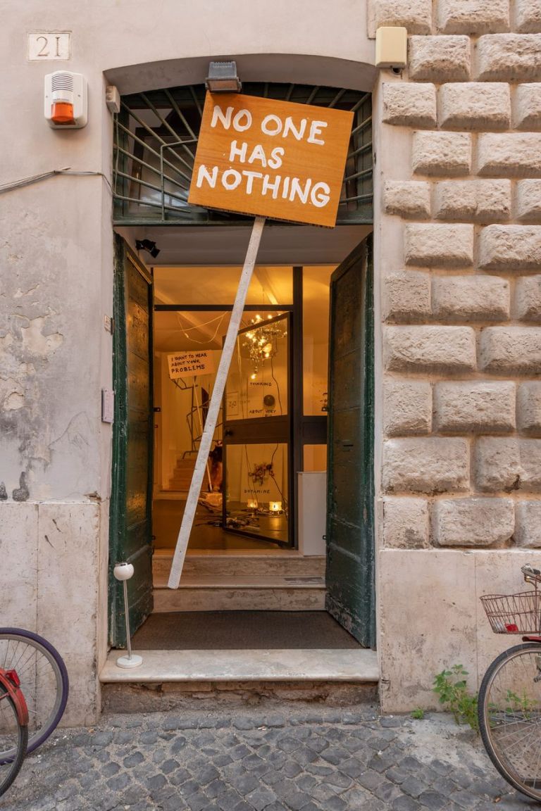 Krištof Kintera. No one has nothing. Installation view at z2o Sara Zanin Gallery, Roma 2019. Photo Giorgio Benni
