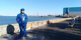 La statua di Bud Spencer sul lungomare di Livorno