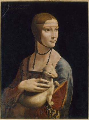 Leonardo da Vinci, Dama con l'ermellino, 1490 ca. Cracovia, Czartorysky Museum © 2019. Foto Scala, Firenze