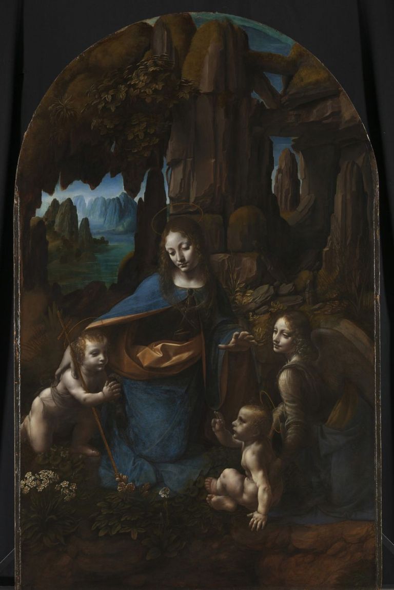 Leonardo da Vinci, Vergine delle rocce, 1483-86. Parigi, Louvre © 2019. Foto Scala Firenze