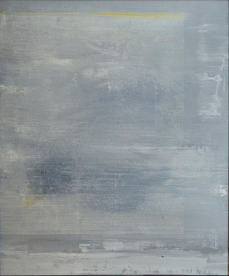 Lorenzo Di Lucido, Erased, ovvero niente ha il nome di niente, 2017, olio su tela, 46x38 cm