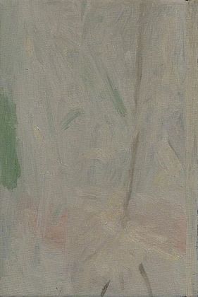 Lorenzo Di Lucido, Fiore secco. Omaggio a Mafai, olio su tela, 30x20 cm
