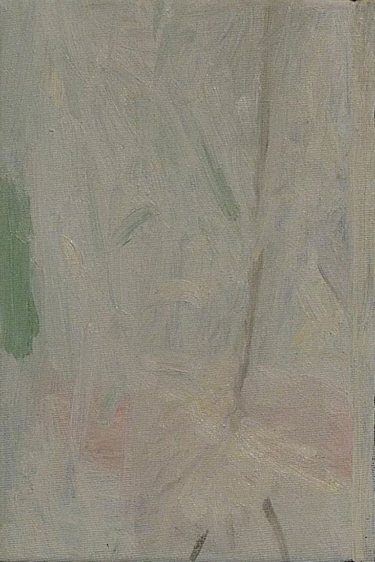 Lorenzo Di Lucido, Fiore secco. Omaggio a Mafai, olio su tela, 30x20 cm