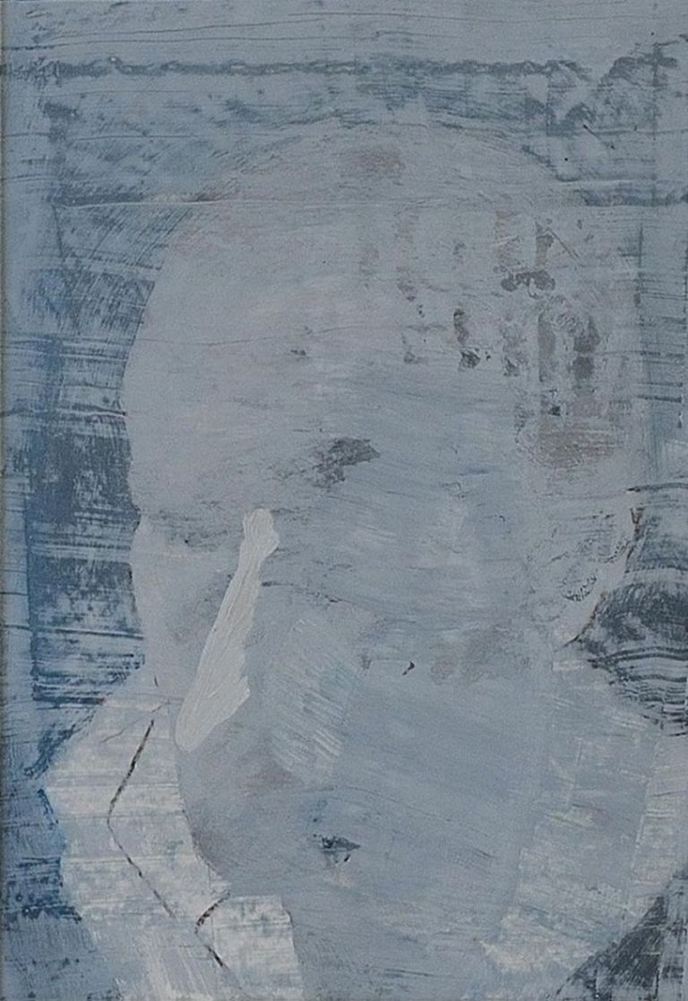 Lorenzo Di Lucido, Io mi cancello, olio su tela, 48x33 cm