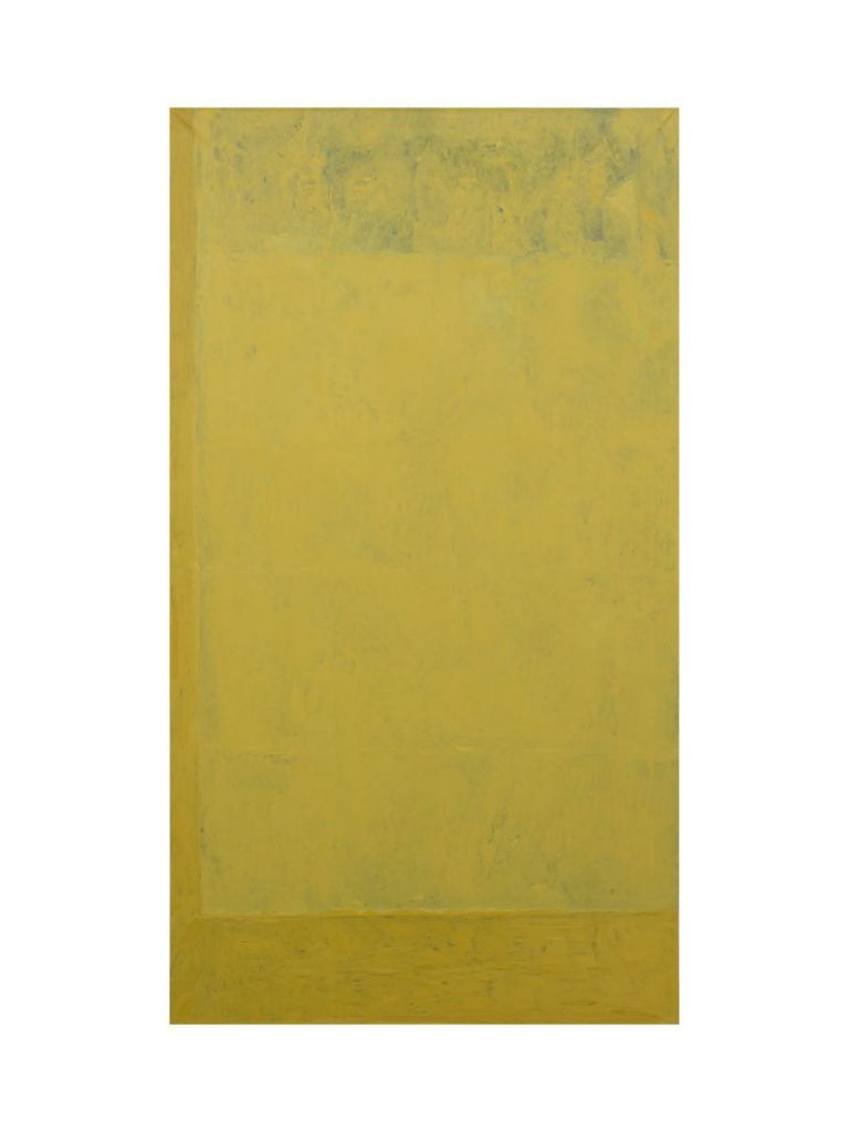 Lorenzo Di Lucido, Lo schermo, 2018, olio su tela, 200x100 cm