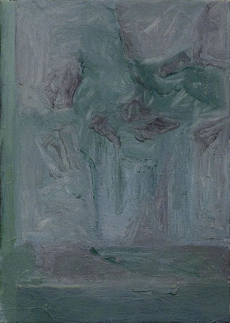 Lorenzo Di Lucido, Rumine, pensando a Morandi, olio su tela, 30x24 cm