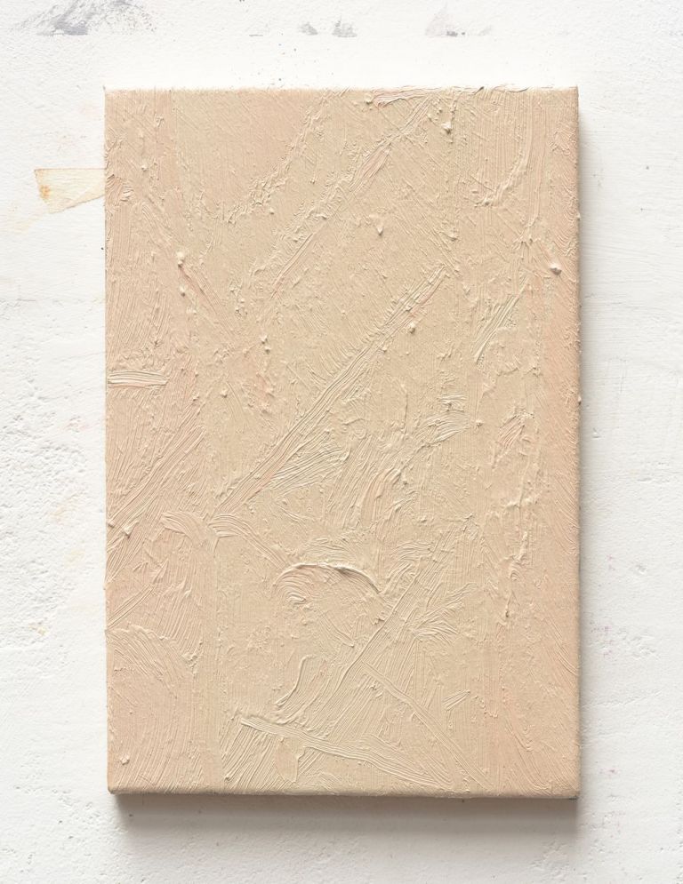 Lorenzo Di Lucido, Rumine rosa, 2018, olio su tela, 30x20 cm