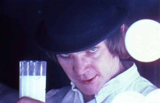 Malcolm McDowell in Arancia Meccanica di Stanley Kubrick (1970 71) © Warner Bros. Entertainment Inc.