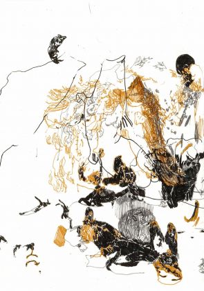 Marta Spagnoli, 1, 2017, tecnica mista su carta, 21x14,8 cm cadauno. Courtesy l'artista