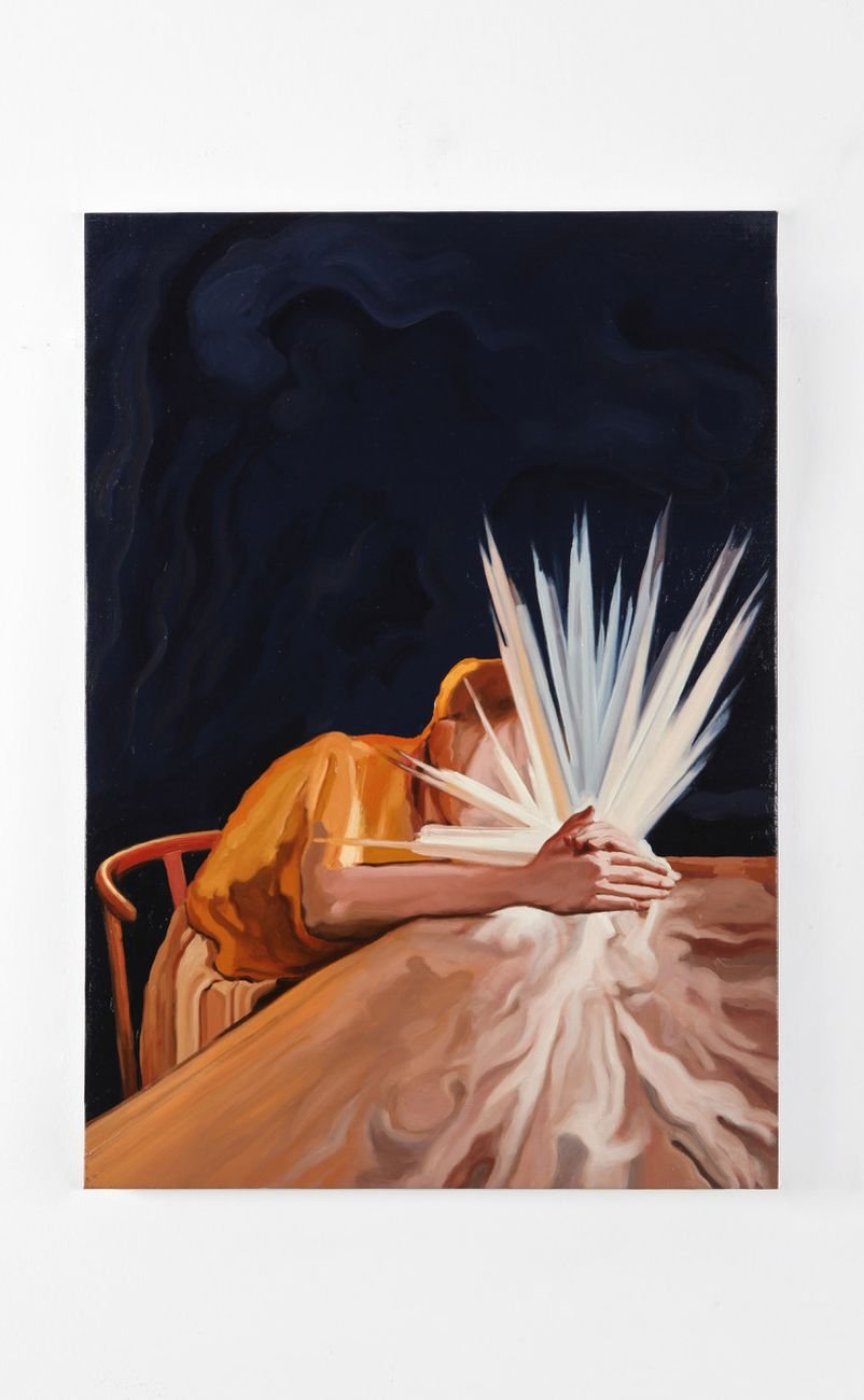 Maurizio Bongiovanni, Online, 2016, oil on canvas, 50x70 cm