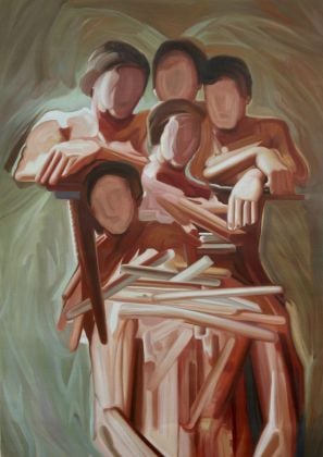 Maurizio Bongiovanni, Relationship, 2014, oil on canvas, 70x100 cm
