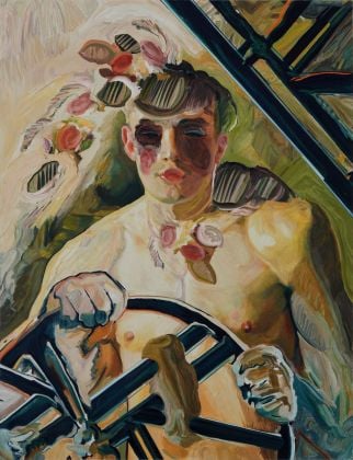 Maurizio Bongiovanni, Self driving, 2017, oil on canvas, 115x150 cm