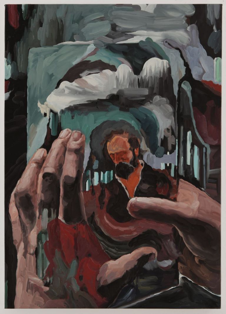 Maurizio Bongiovanni, Your Own Saint, 2018, olio su tela, 50x70 cm