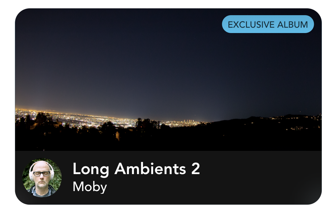 Moby Album Tile Long Ambients 2, courtesy Calm