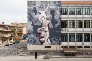 Ozmo a Rieti. Primo murale su un tribunale italiano: il sacro, il mito, la storia dell’arte 