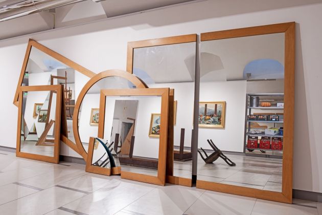Padre e figlio. Installation view at Palazzo Gromo Losa, Biella 2019. Photo Damiano Andreotti