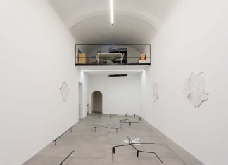 Vasilis Papageorgiou. It's 2 a.m. I am spilling it. Installation view at UNA, Piacenza 2019. Photo credits Marco Fava. Courtesy UNA & the artist