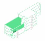musicROOMS, assonometria