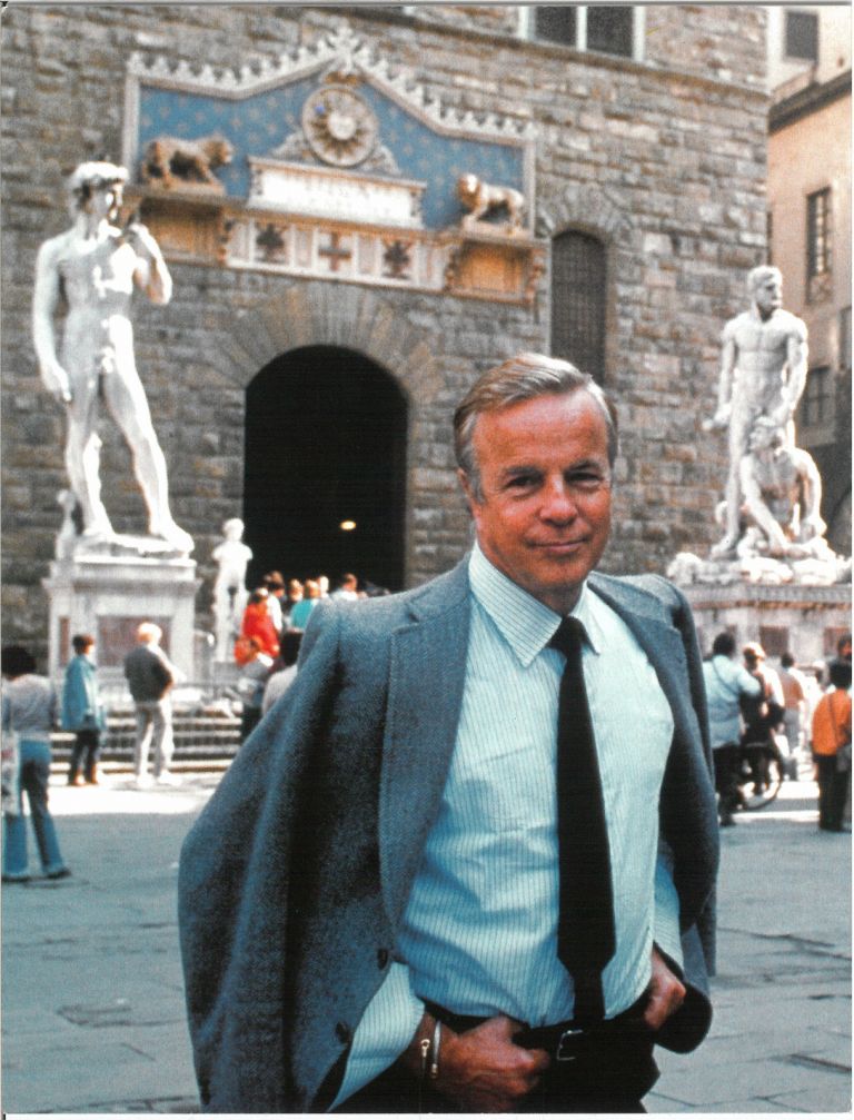 Franco Zeffirelli in Piazza Signoria