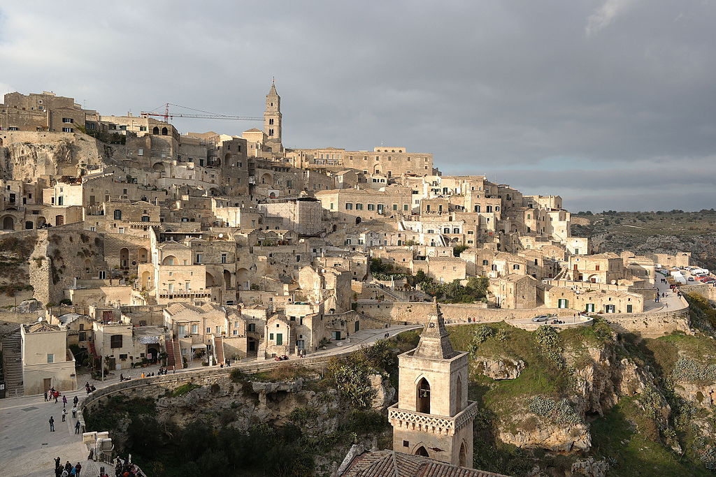 Matera, veduta della Civita da S. Maria di Idris, ph. Luca Aless, fonte Wikipedia