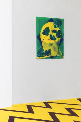 Alessandro Fogo, Mascherone, 2019, olio su lino, 80x100 cm. Photo Agnese Bedini e Melania Dalle Grave per DSL Studio