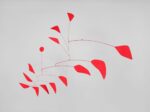 Alexander Calder, Big Red, 1959, sheet metal, steel wire, and paint, 74" x 114 1/5", Whitney Museum of American Art, New York © Calder Foundation, New York / ADAGP, Paris