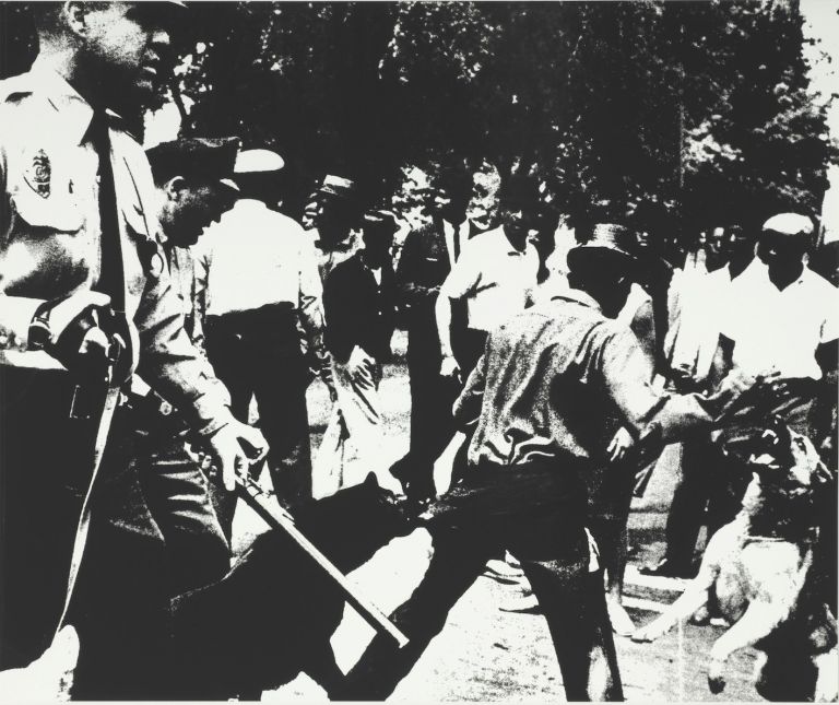 Andy Warhol. Birmingham Race Riot 1964. 1964. The Baltimore Museum of Art Gift of May Wilson, BMA 1965.11.5. © The Andy Warhol Foundation for the Visual Arts, Inc. Artists Rights Society (ARS), New York