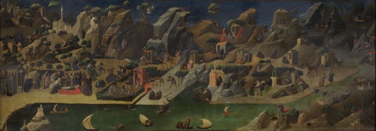 Beato Angelico, Gli antichi Padri del deserto, 1419-20, Gallerie degli Uffizi, Firenze