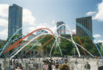 Cupula Virtual, 1995, Plaza de los Museos, Museo de Bellas Artes, Caracas, Venezuela © Atelier Cruz Diez Paris