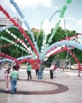 Cupula Virtual, 1995, Plaza de los Museos, Museo de Bellas Artes, Caracas, Venezuela © Atelier Cruz Diez Paris