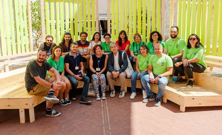 L’installazione di Open Design School per UniversoAssisi 2019, Basilica di Santa Chiara – Assisi. Foto Federica Zanella