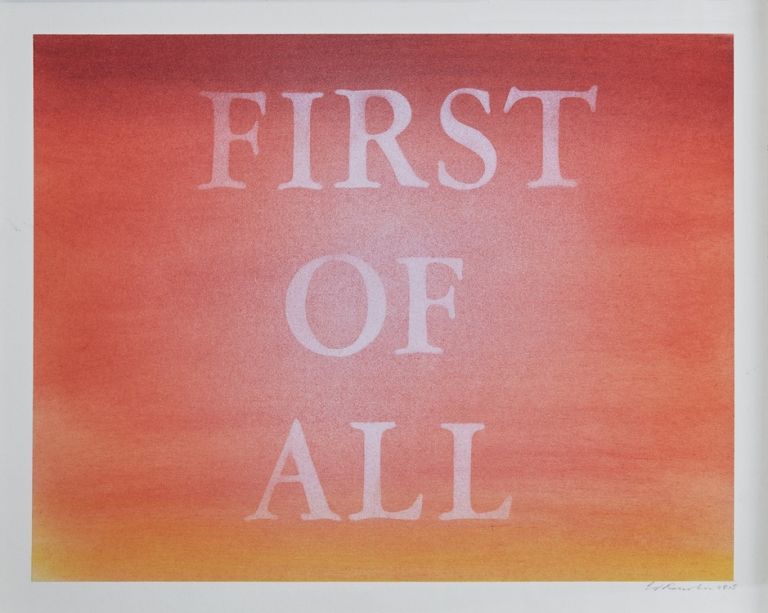 EDWARD RUSCHA, First Of All Fog, 2015 © Ed Ruscha Copyright The Artist Courtesy of the artist and Gagosian